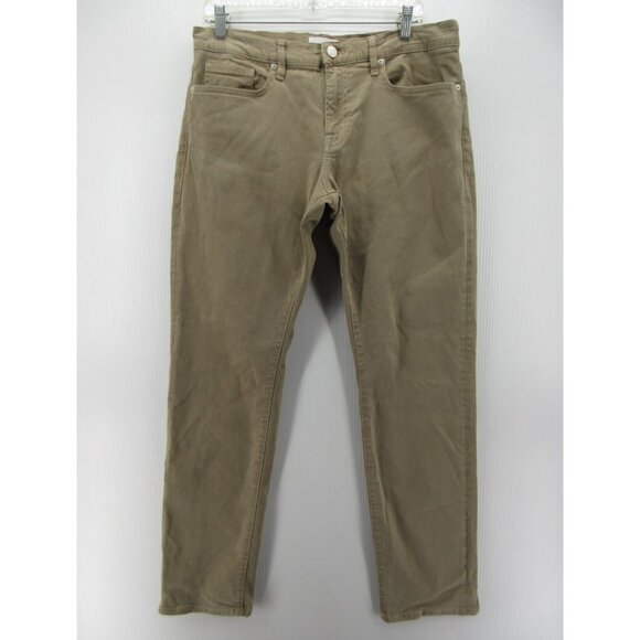 Frame Jeans 34 L Homme Slim Chino Straight Lyocell Twill Stretch 34X32 - Picture 1 of 11